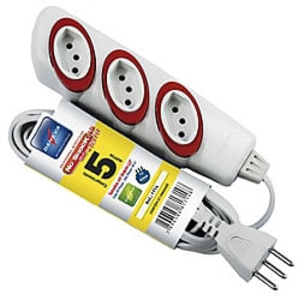 Encontraproduto.com.br - Extensão No Shock Pp 3x0.75mm 3m 1713  Grafite