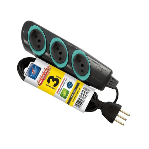 Encontraproduto.com.br - Extensão No Shock Pp 3x0.75mm 3m 1713  Grafite