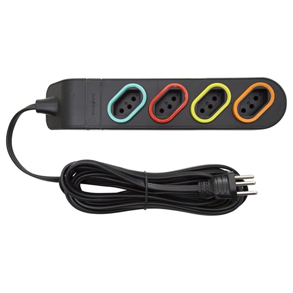Encontraproduto.com.br - Extensão Tomada 1.3m 10a Bivolt 3 X 0.75mm Legrand Daneva Cor Preto