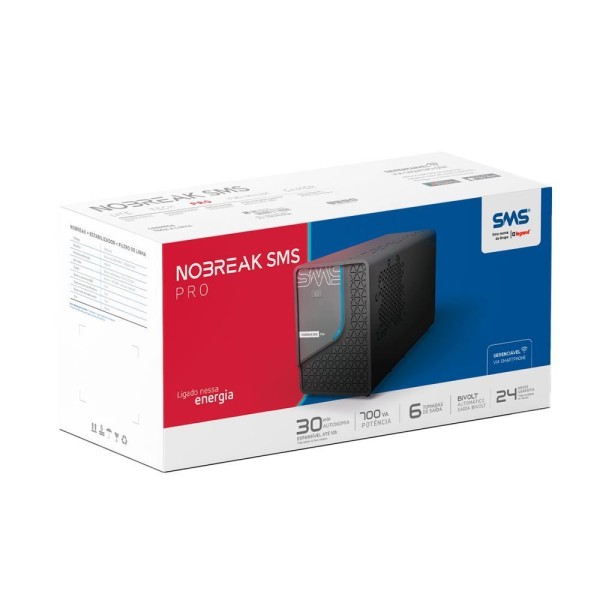 Encontraproduto.com.br - Nobreak SMS Pro 700VA Bivolt Wi-Fi 29400