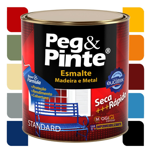 Esmalte Brilhante Base Solvente Peg & Pinte 3,6 L
