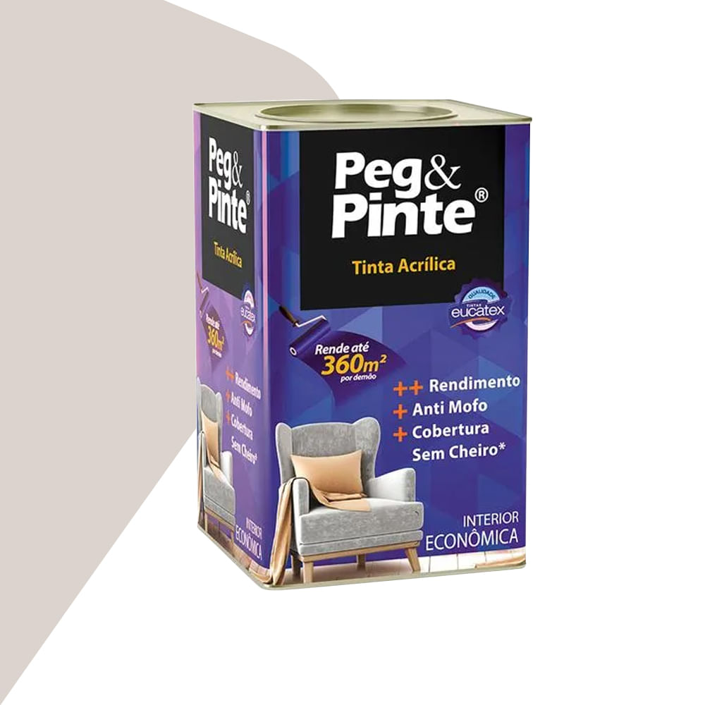 Tinta Acrílica Fosco Peg & Pinte 18 L