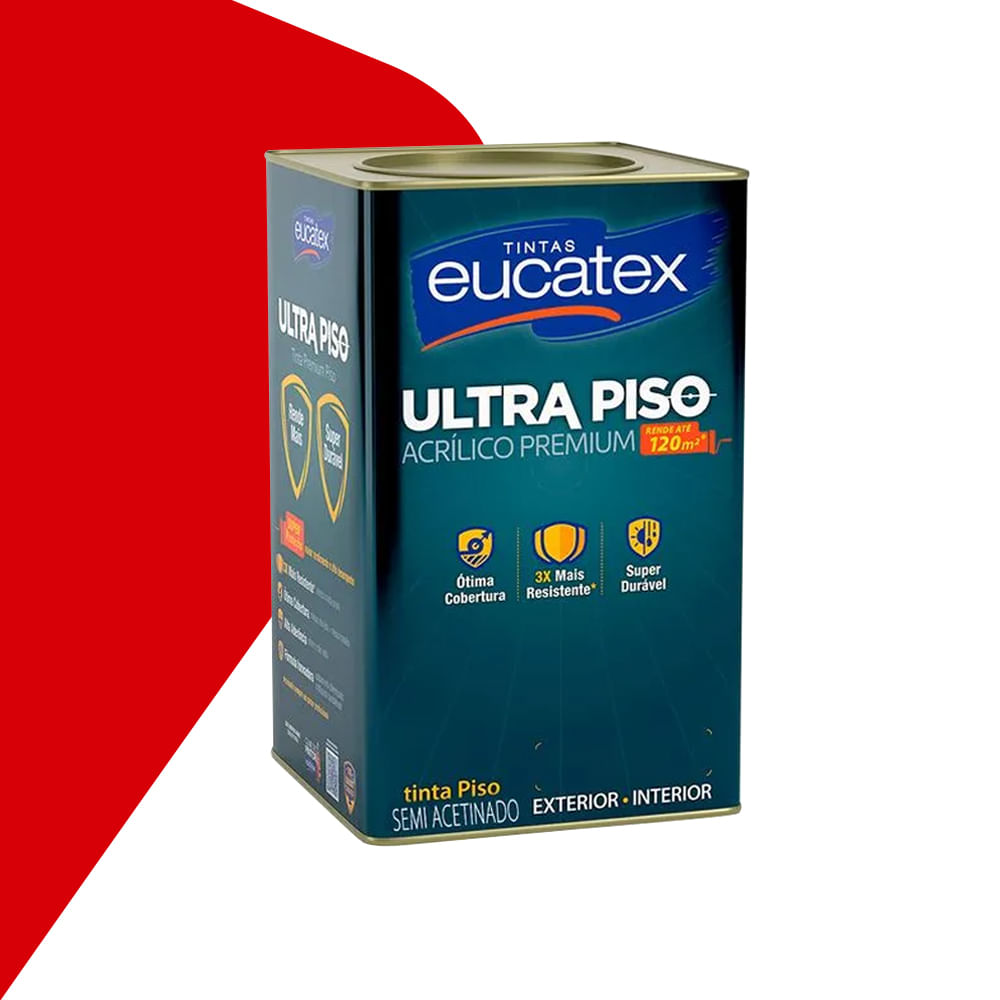 Tinta Acrílica Semiacetinado Premium Eucatex Ultra Piso 18 L
