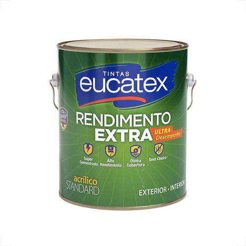 Encontraproduto.com.br - Tinta Acrílica Fosco Eucatex Rendimento Extra 3,6 L