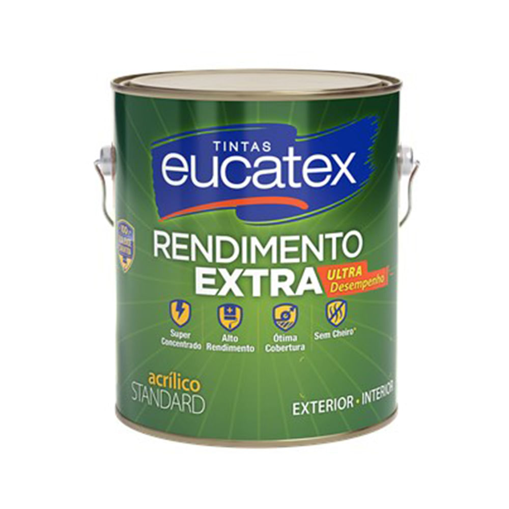 Encontraproduto.com.br - Tinta Acrílica Fosco Eucatex Rendimento Extra 3,6 L
