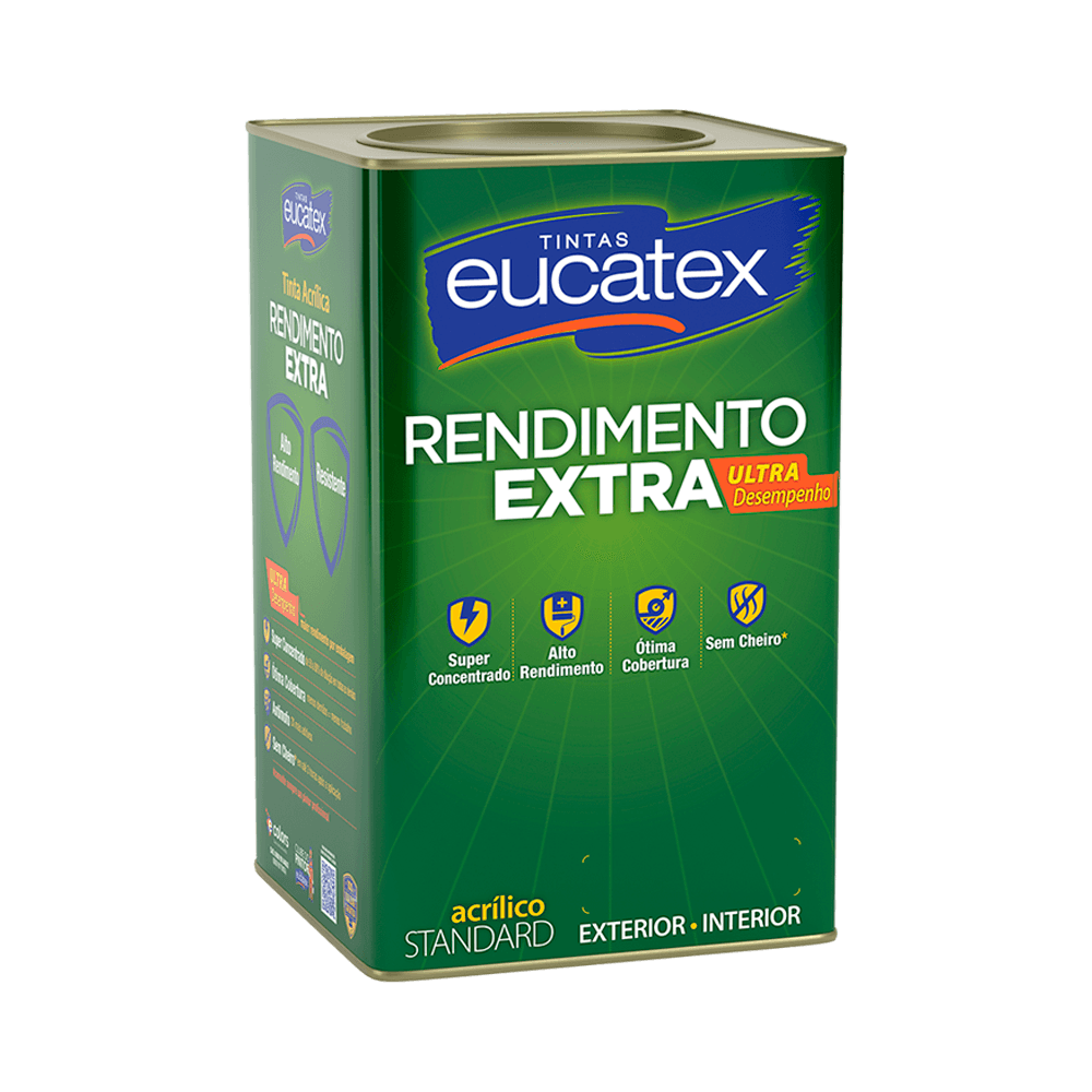 Encontraproduto.com.br - Tinta Acrílica Fosco Eucatex Rendimento Extra 18 L