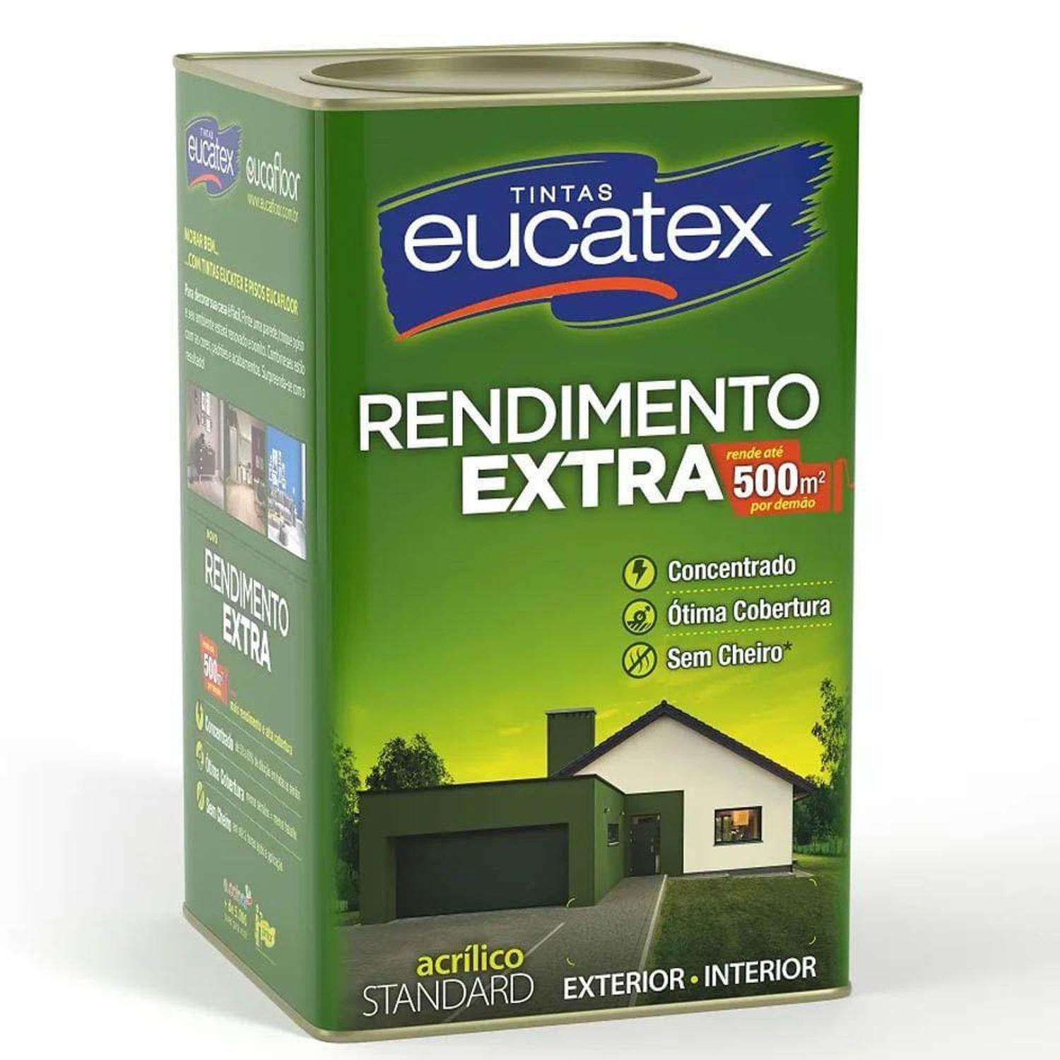Encontraproduto.com.br - Tinta Acrílica Fosco Eucatex Rendimento Extra 18 L