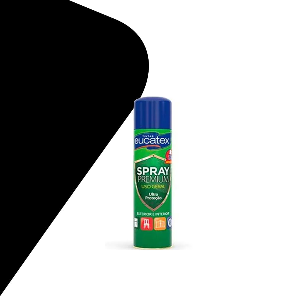 Encontraproduto.com.br - Spray Alta Temperatura Premium Fosco Eucatex 400 ml