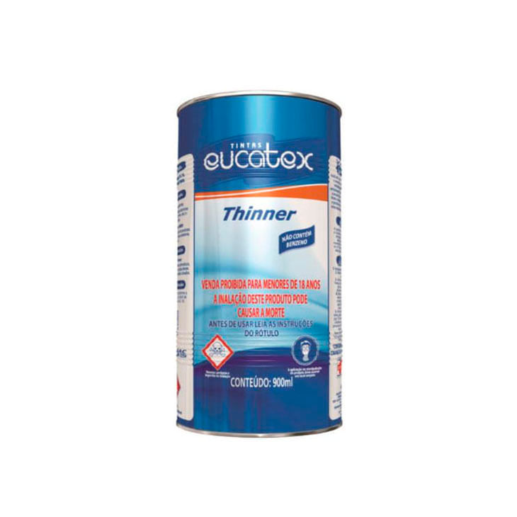 Encontraproduto.com.br - Thinner 9116 Diluição De Esmaltes E Primers Eucatex Lata 0,9 L