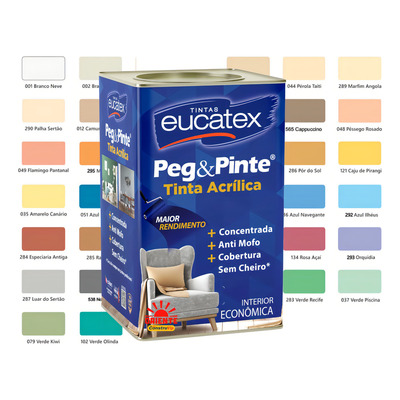 Encontraproduto.com.br - Eucatex Latex Acrílico Peg Pint Branco 18litros