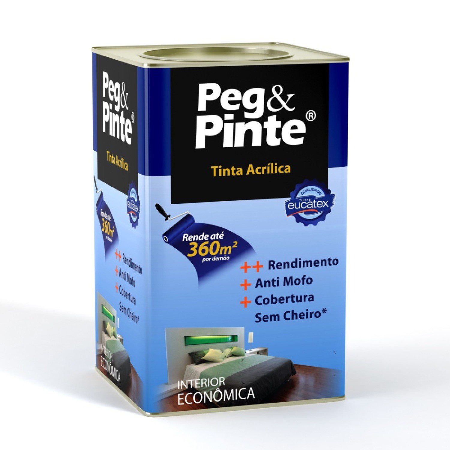 Encontraproduto.com.br - Eucatex Latex Acrílico Peg Pint Branco 18litros