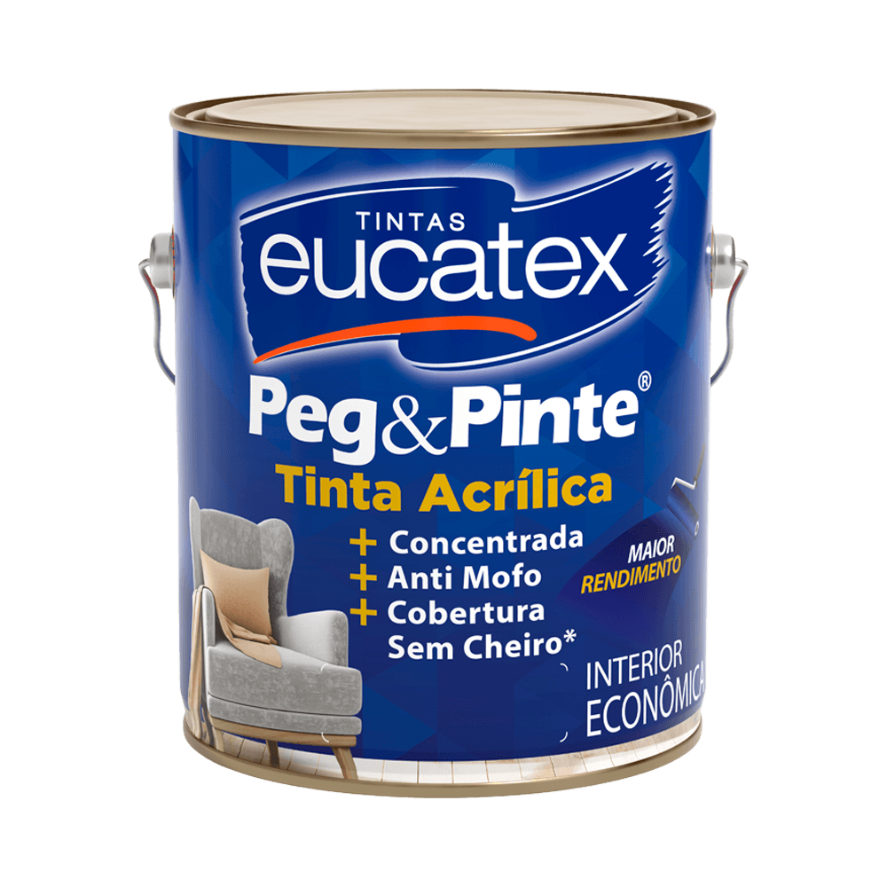 Tinta Acrílica Fosco Peg & Pinte 3,6 L