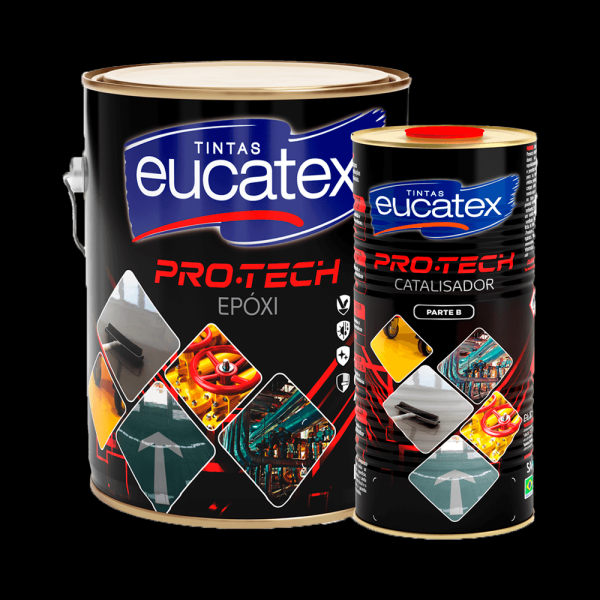 Encontraproduto.com.br - Kit Tinta Epóxi Brilhante Eucatex Pro-Tech (2,7 L + 0,9 L)