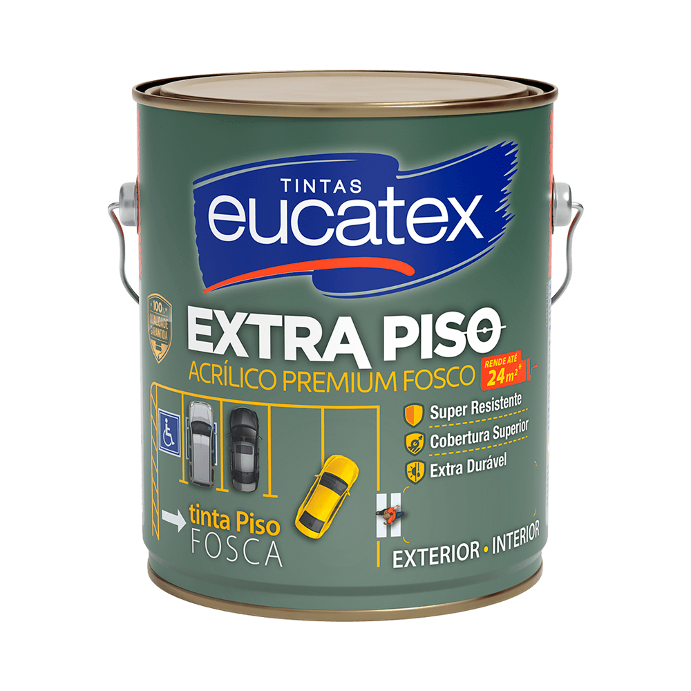 Encontraproduto.com.br - Tinta Para Piso Fosco Eucatex Premium Extra Piso 3,6 L