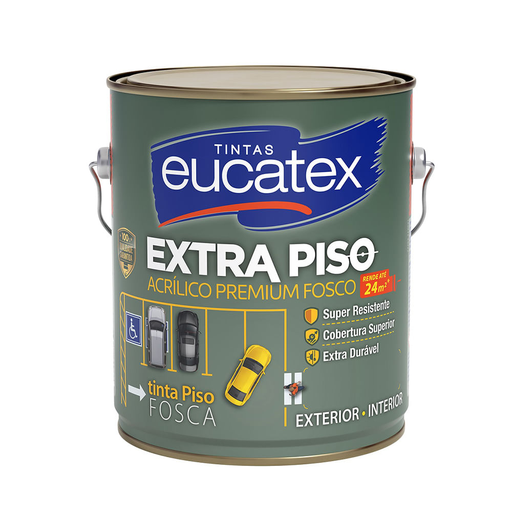 Encontraproduto.com.br - Tinta Para Piso Fosco Eucatex Premium Extra Piso 3,6 L