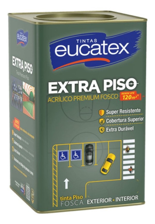 Tinta Para Piso Fosco Eucatex Premium Extra Piso 18 L