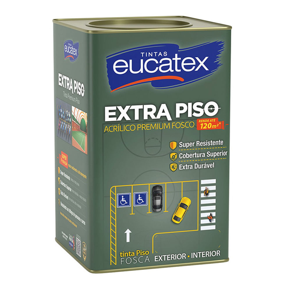 Encontraproduto.com.br - Tinta Para Piso Fosco Eucatex Premium Extra Piso 18 L