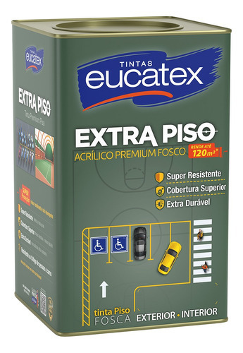 Encontraproduto.com.br - Tinta Para Piso Fosco Eucatex Premium Extra Piso 18 L