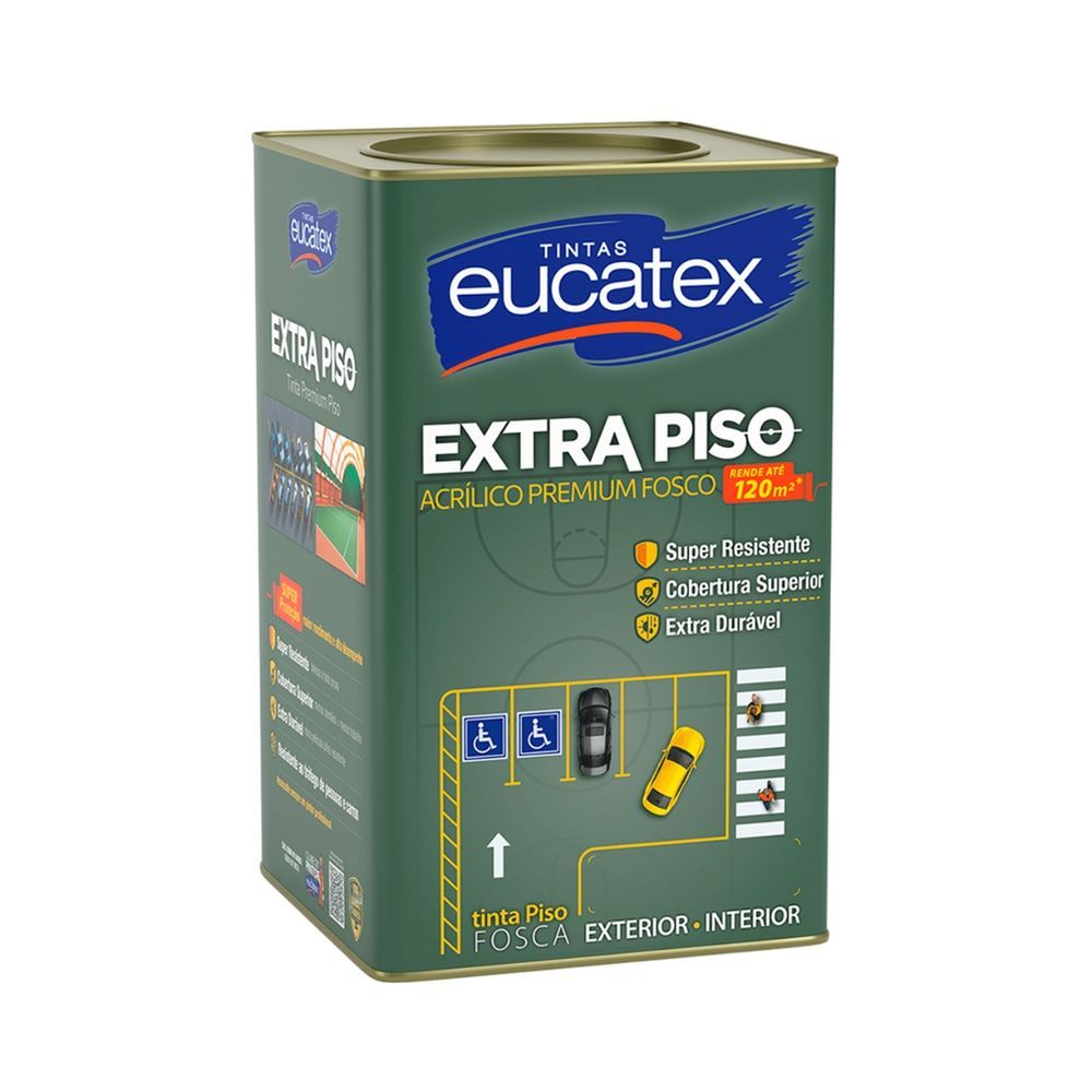 Encontraproduto.com.br - Tinta Para Piso Fosco Eucatex Premium Extra Piso 18 L