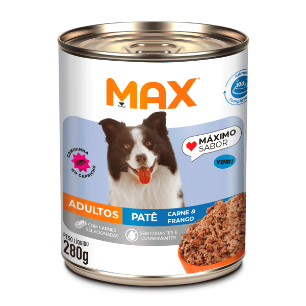 Encontraproduto.com.br - Ração Úmida Total Max Lata Cães Ad. Carne/Frango