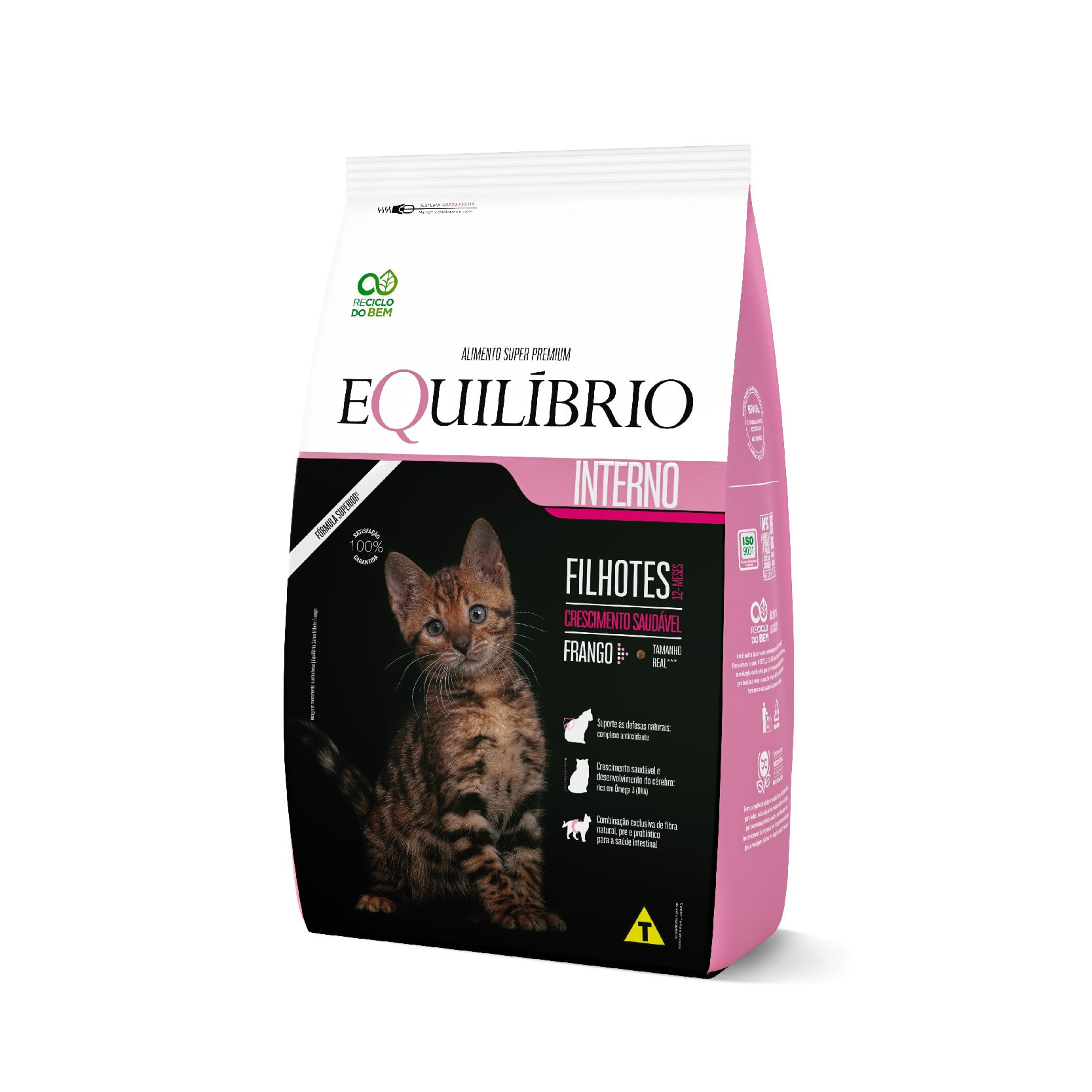 Ração Equilíbrio para Gatos Filhotes Sabor Frango 1,5Kg