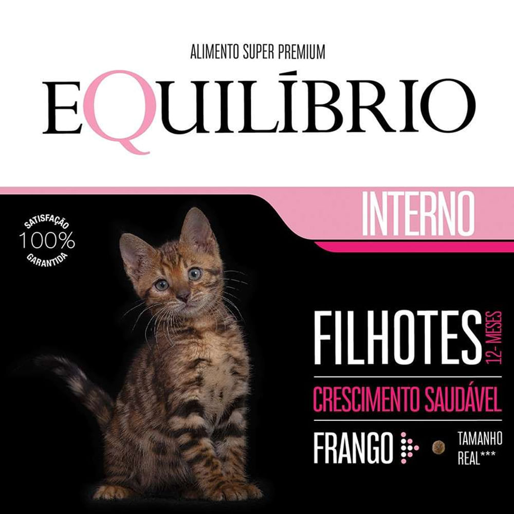 Encontraproduto.com.br - Ração Equilíbrio para Gatos Filhotes Sabor Frango 1,5Kg