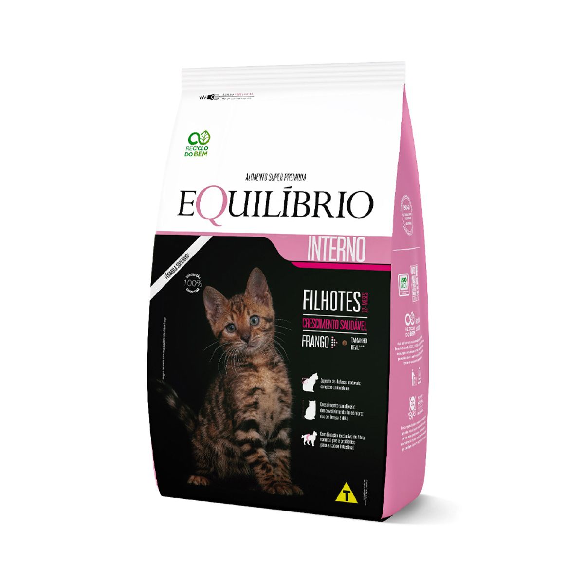 Encontraproduto.com.br - Ração Equilíbrio para Gatos Filhotes Sabor Frango 1,5Kg