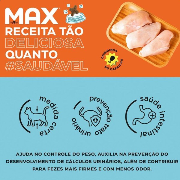 Encontraproduto.com.br - Ração Max Cat Professional Line Castrados Sabor Frango 3 Kg