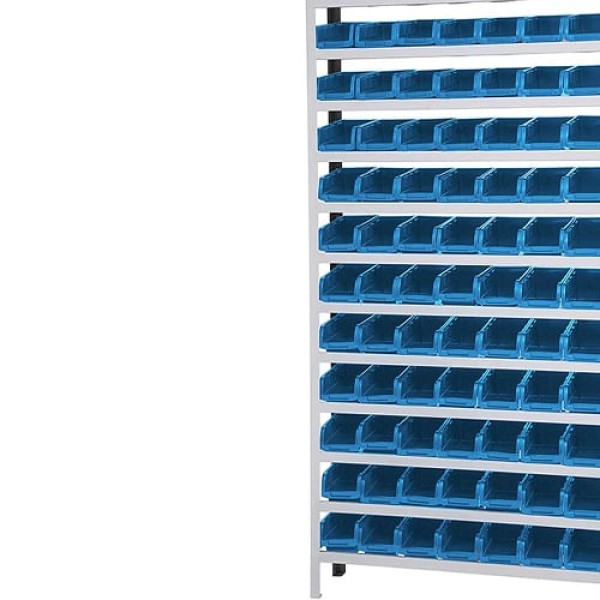 Encontraproduto.com.br - Estante Marcon Gaveta Solda Chapa Aço Com 108 Caixas Azul N.3