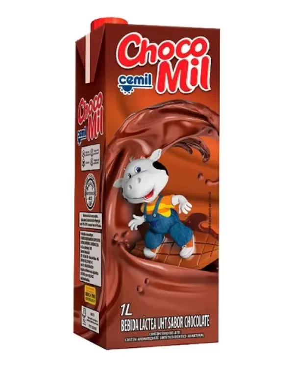 Chocomil Bebida Láctea Sabor Chocolate Cemil 1litro