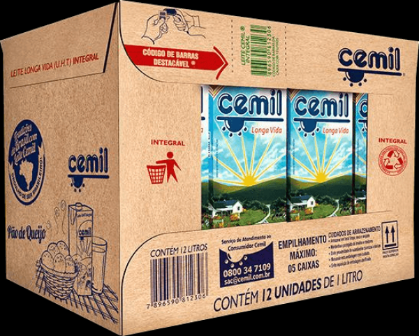 Encontraproduto.com.br - Leite Longa Vida Cemil Desnatado Tetra Pak 1 L