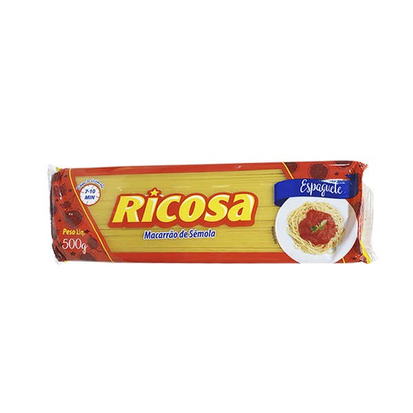 Encontraproduto.com.br - Macarrão de Sêmola Ricosa Espaguete Pacote com 500g