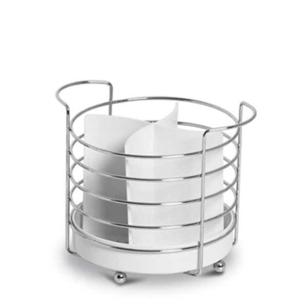Encontraproduto.com.br - Porta Talher Organizador Redondo Branco