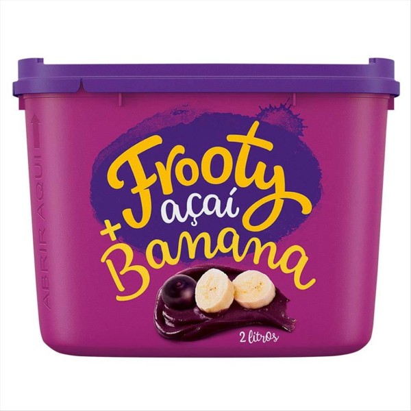 Encontraproduto.com.br - Açaí com Banana Congelado Frooty 2 Litros