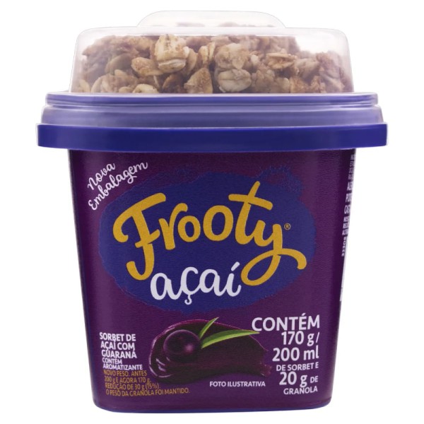 Encontraproduto.com.br - Açaí com Granola Congelado Frooty 200ml