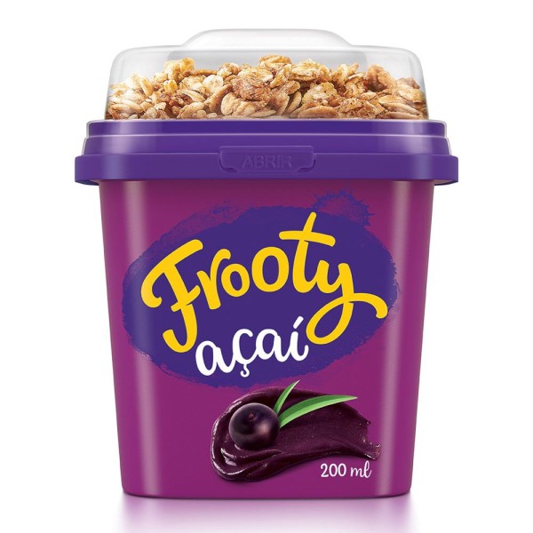 Encontraproduto.com.br - Açaí com Granola Congelado Frooty 200ml