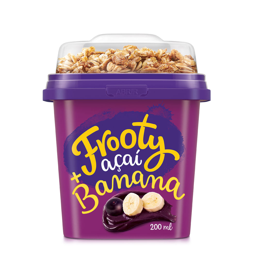 Açaí Frooty Banana com Granola Unidade com 200ml