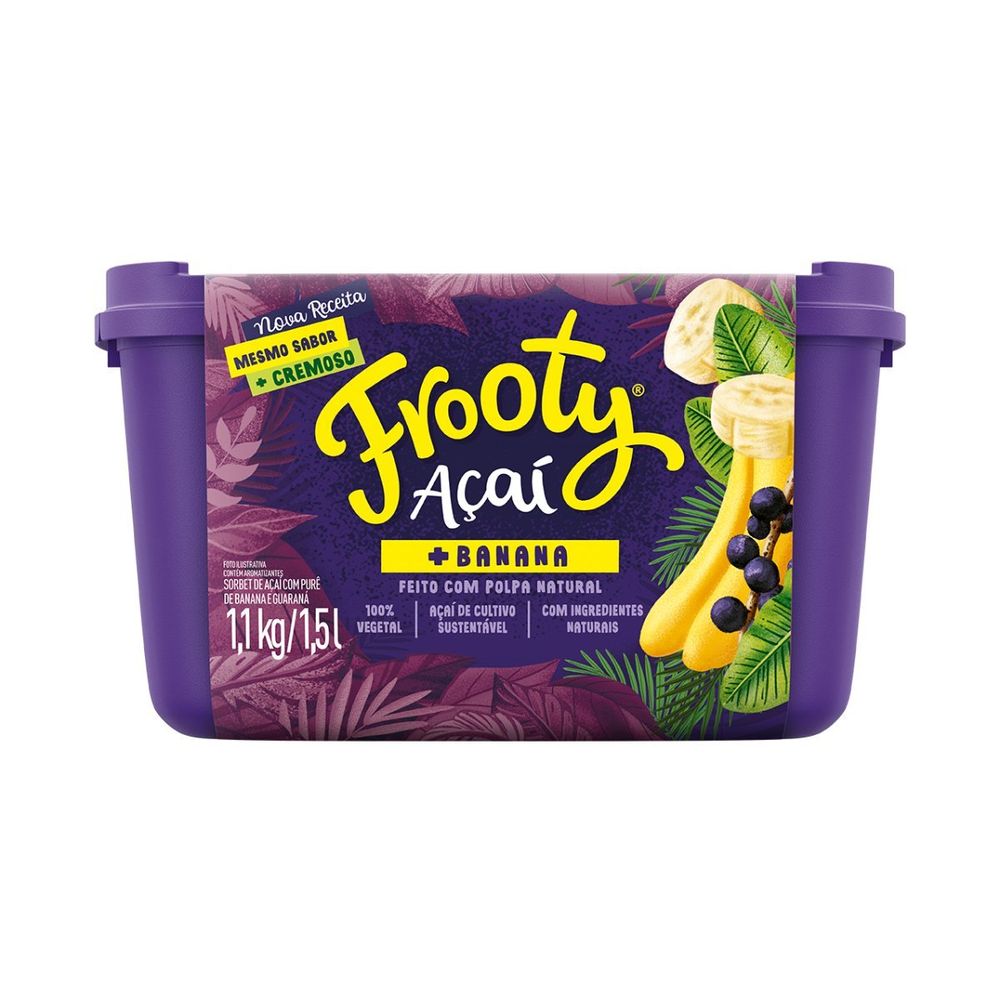 Encontraproduto.com.br - Açaí Frooty com Banana 1,5L