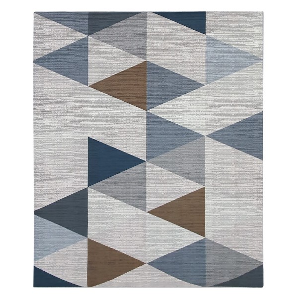 Encontraproduto.com.br - Tapete de Sala 3D16 MBL 90x140cm Estampado Antiderrapante - Geometrico