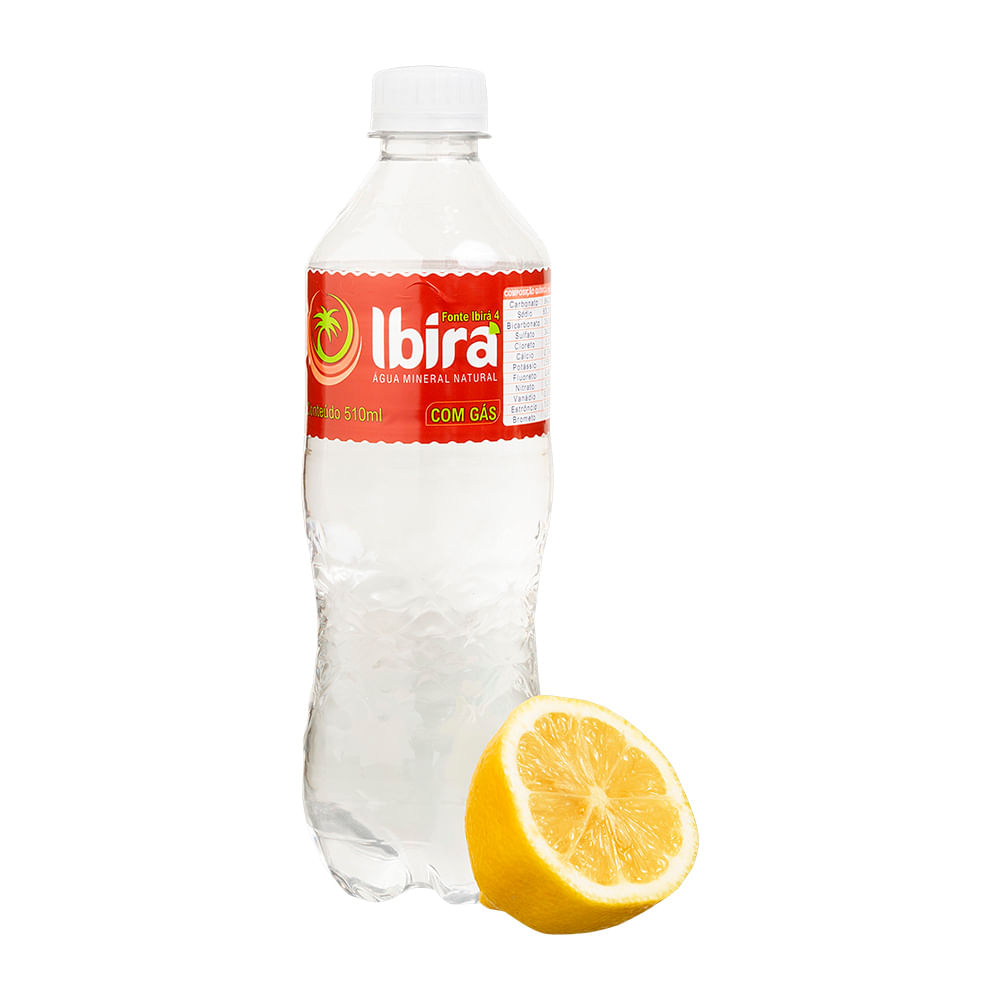 Encontraproduto.com.br - Água Mineral Com Gás Ibirá 510 Ml