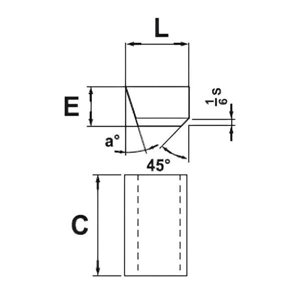 Encontraproduto.com.br - Pastilha De Solda Metal Duro - Tipo C15 - Classe K01