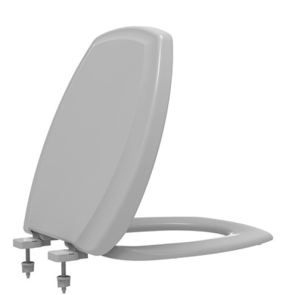 Encontraproduto.com.br - Assento Thema PP Soft Close Cinza Platina Tupan