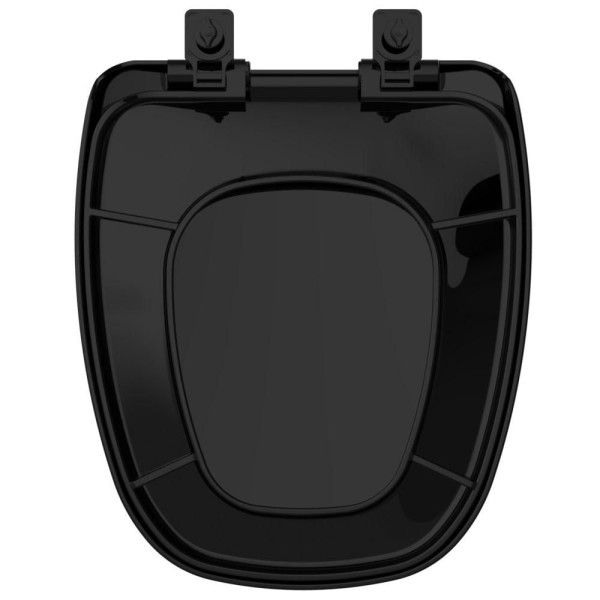 Encontraproduto.com.br - Assento Sanitário Polipropileno Soft Close Ébano Monte Carlo - Tupan