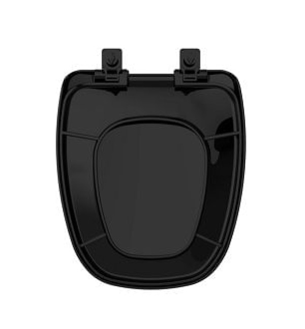 Encontraproduto.com.br - Assento Sanitário Polipropileno Soft Close Ébano Monte Carlo - Tupan