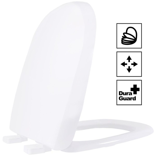 Encontraproduto.com.br - Assento Sanitário Termofixo Sabatini Soft Close Branco Tupan