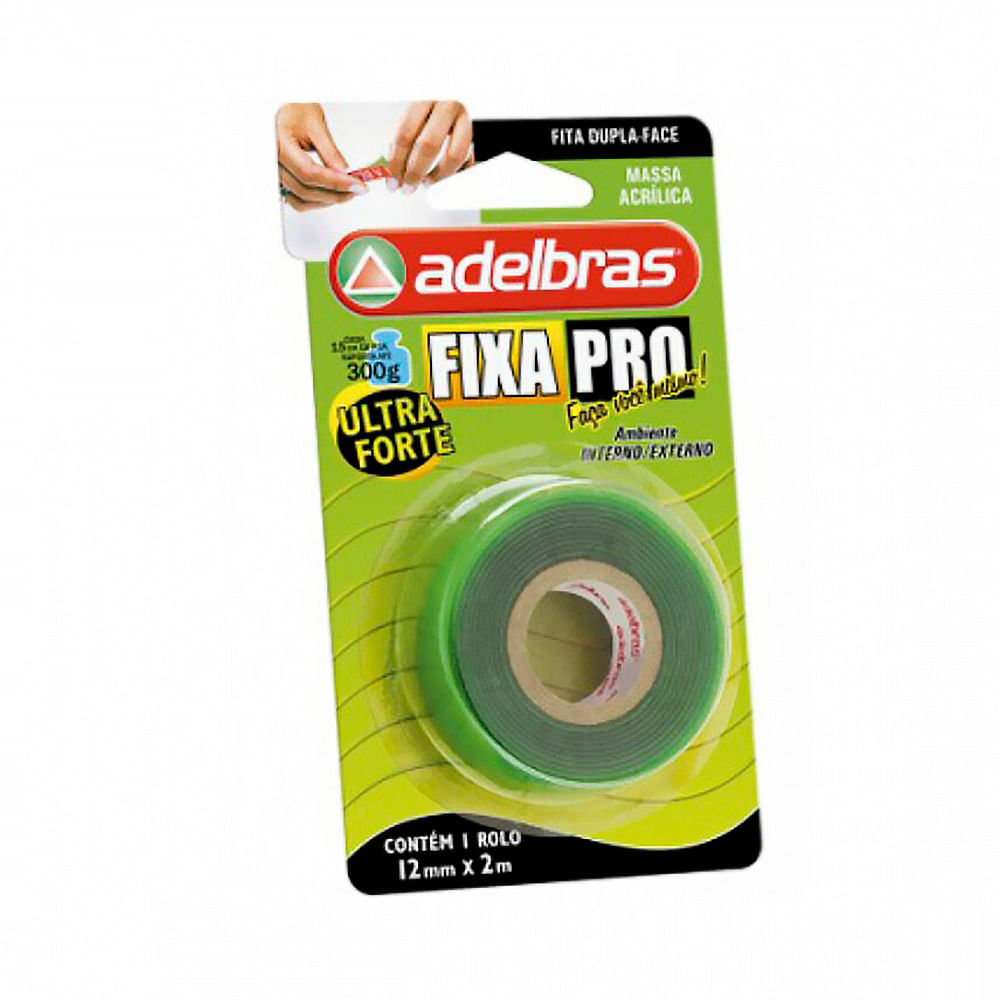 Encontraproduto.com.br - Fita Dupla Face 12 X 2M Fixa Pro Adelbras
