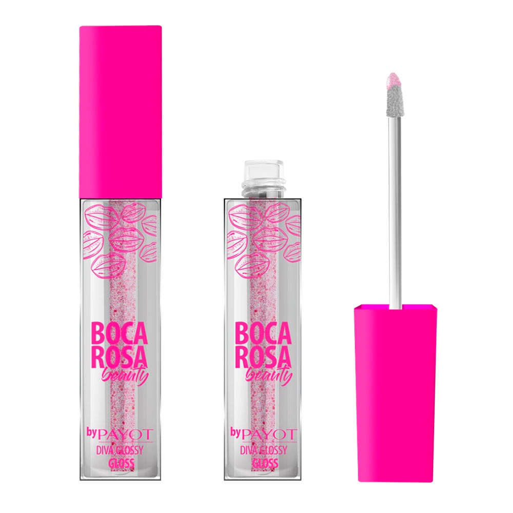Encontraproduto.com.br - Boca Rosa Payot Diva Glossy - Gloss Labial 3,5ml - Pink