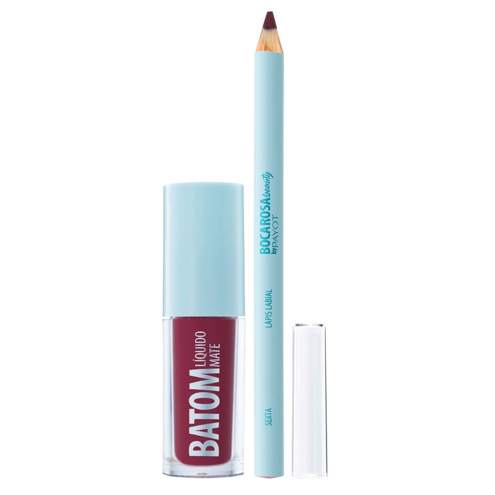 Encontraproduto.com.br - Batom Payot Liquido Mate E Lapis Para Labios Boca Rosa Sexta