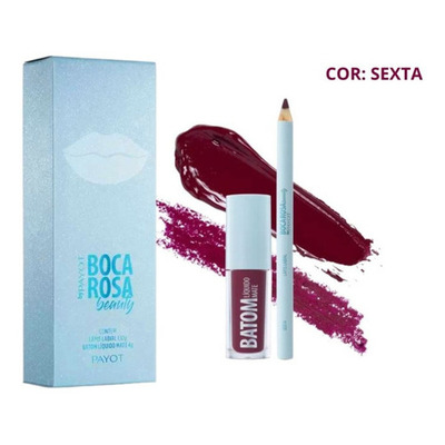 Encontraproduto.com.br - Batom Payot Liquido Mate E Lapis Para Labios Boca Rosa Sexta