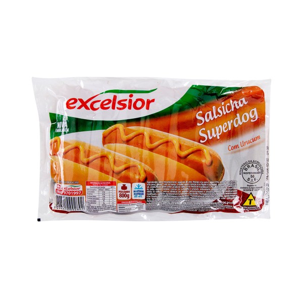 Encontraproduto.com.br - Salsicha Excelsior Superdog Pacote 800g
